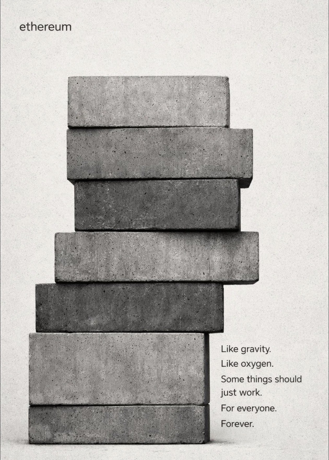 Like gravity. Like oxygen. Some things should just work. For everyone. Forever.